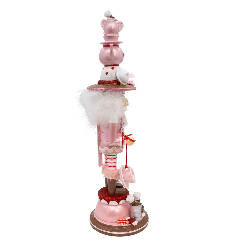 Kurt Adler 18-Inch Hollywood Nutcrackers Pink Tea Nutcracker